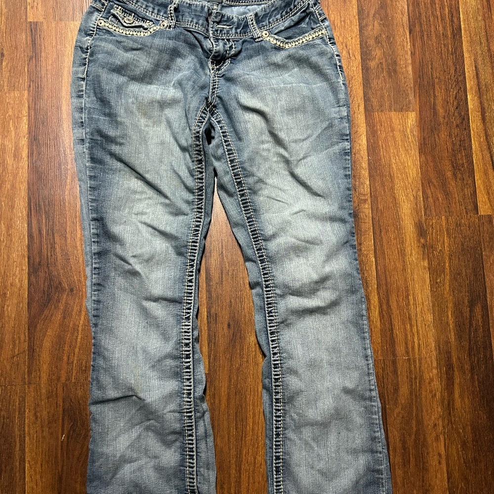 Maurices Women's Boot Cut Jeans with Embellished Details